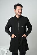 Jaleco Slim  Tradicional Masculino - Jaleca - Preto, GG