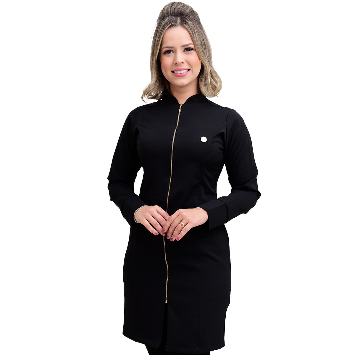 Jaleco Slim Duquesa Feminino - Jaleca Areia