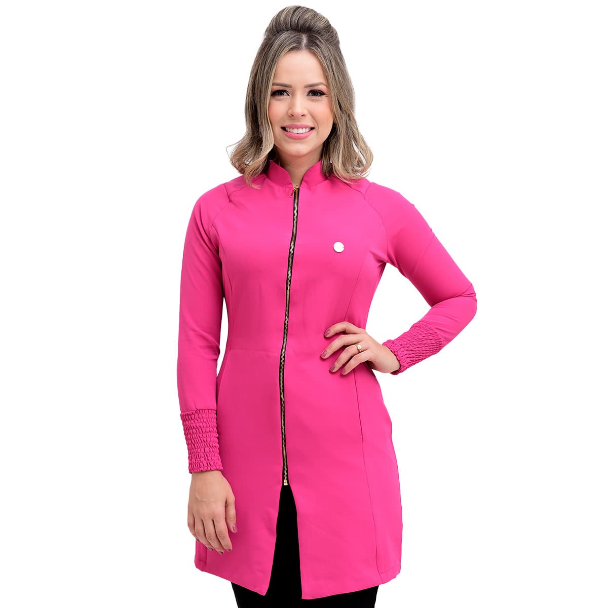 Jaleco Slim Elastex Feminino - Jaleca Amarelo