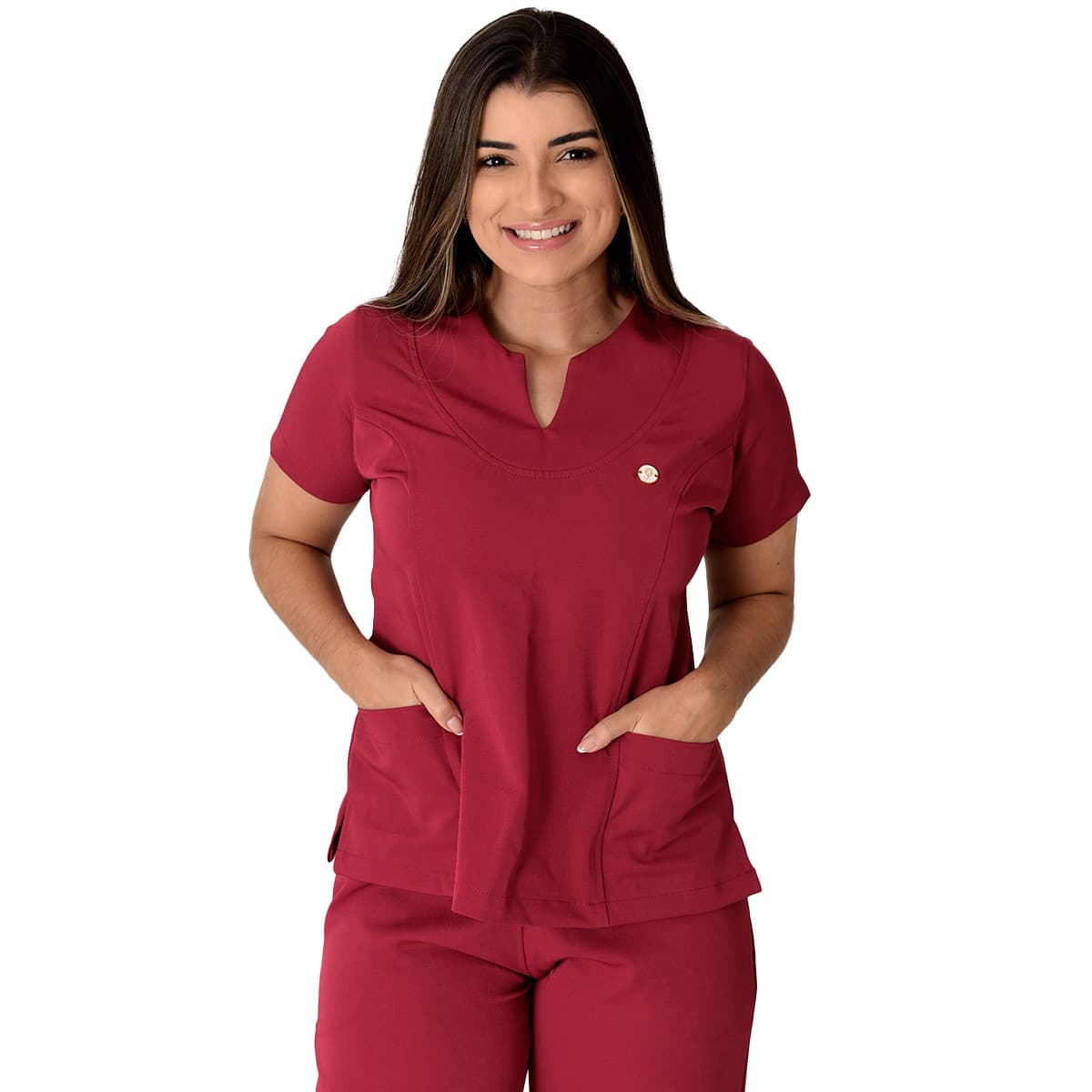 Jaleco Conjunto Scrub Feminino - Jaleca Areia