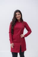 Jaleco Slim Feminino Lateral - Jaleca - Vinho, GG