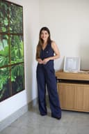 Jaleco Conjunto Executiva Feminino - Jaleca - Marinho Giz, G