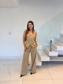 Jaleco Conjunto Executiva Feminino - Jaleca - Areia, G