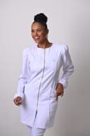 Jaleco Feminino Slim Gold Premium Branco com Elastano - Jaleca Branco