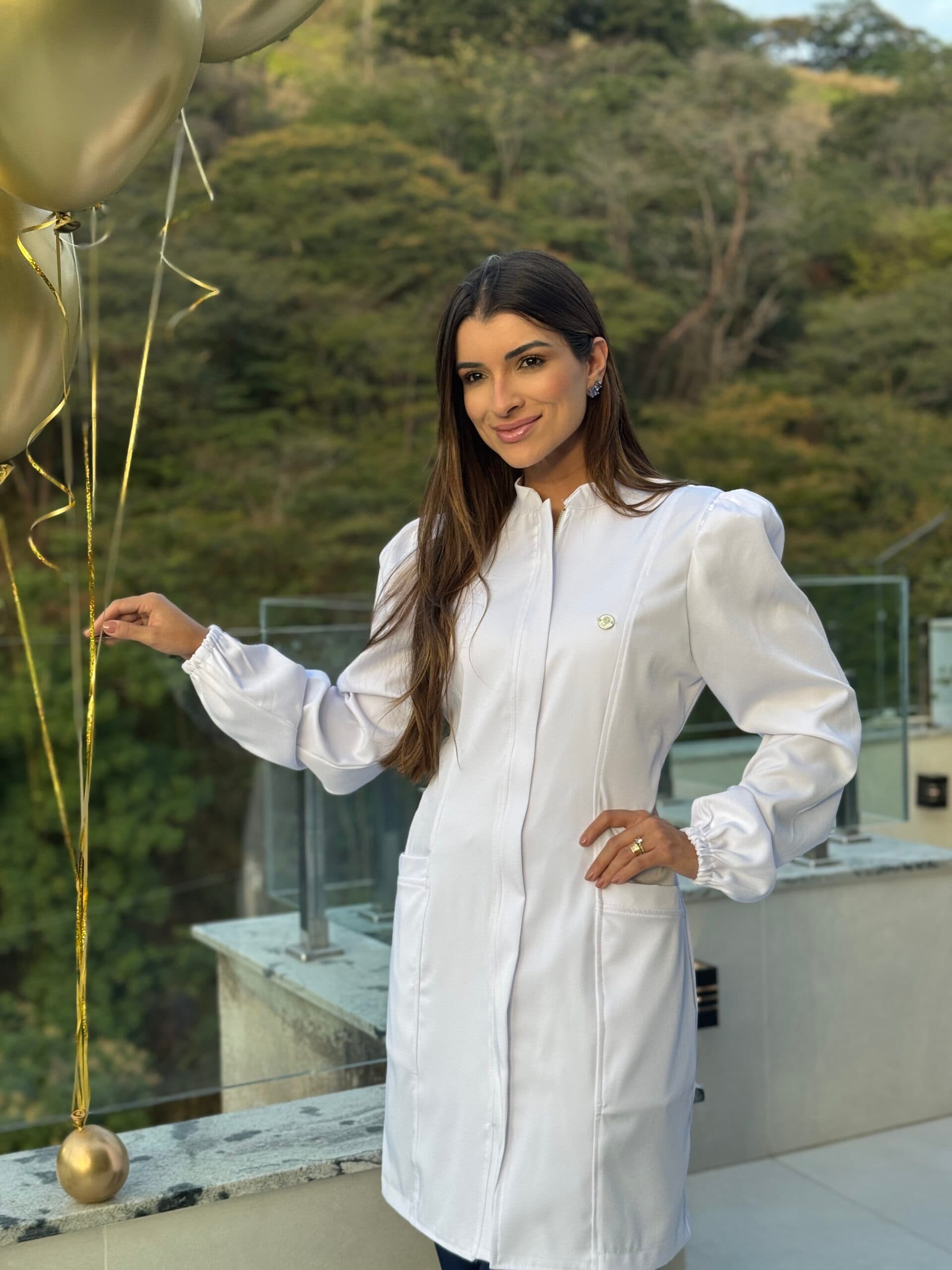 Jaleco Slim Gold Pala Feminino - Jaleca