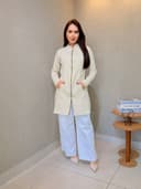 Jaleco Slim Tradicional Feminino - Jaleca - Palha, G