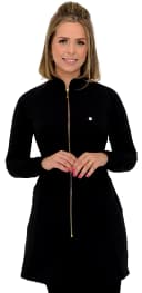 Jaleco Slim Elastex Feminino - Jaleca - Preto, PP