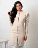 Jaleco Slim Dama Feminino - Jaleca - Palha, G
