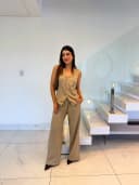 Jaleco Conjunto Executiva Feminino - Jaleca - Areia, G