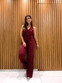 Jaleco Conjunto Executiva Feminino - Jaleca - Vinho Giz, G