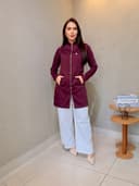 Jaleco Slim Tradicional Feminino - Jaleca - Açaí, PP