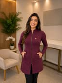 Jaleco Slim Tradicional Feminino - Jaleca - Açaí, GG