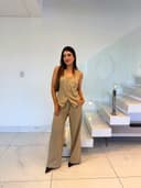 Jaleco Conjunto Executiva Feminino - Jaleca - Areia, G