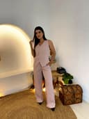 Jaleco Conjunto Executiva Feminino - Jaleca - Rosê, G