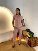 Jaleco Conjunto Laço Feminino - Jaleca - Rosê, G