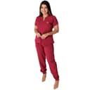 Jaleco Conjunto Scrub Feminino - Jaleca - Cereja, PP