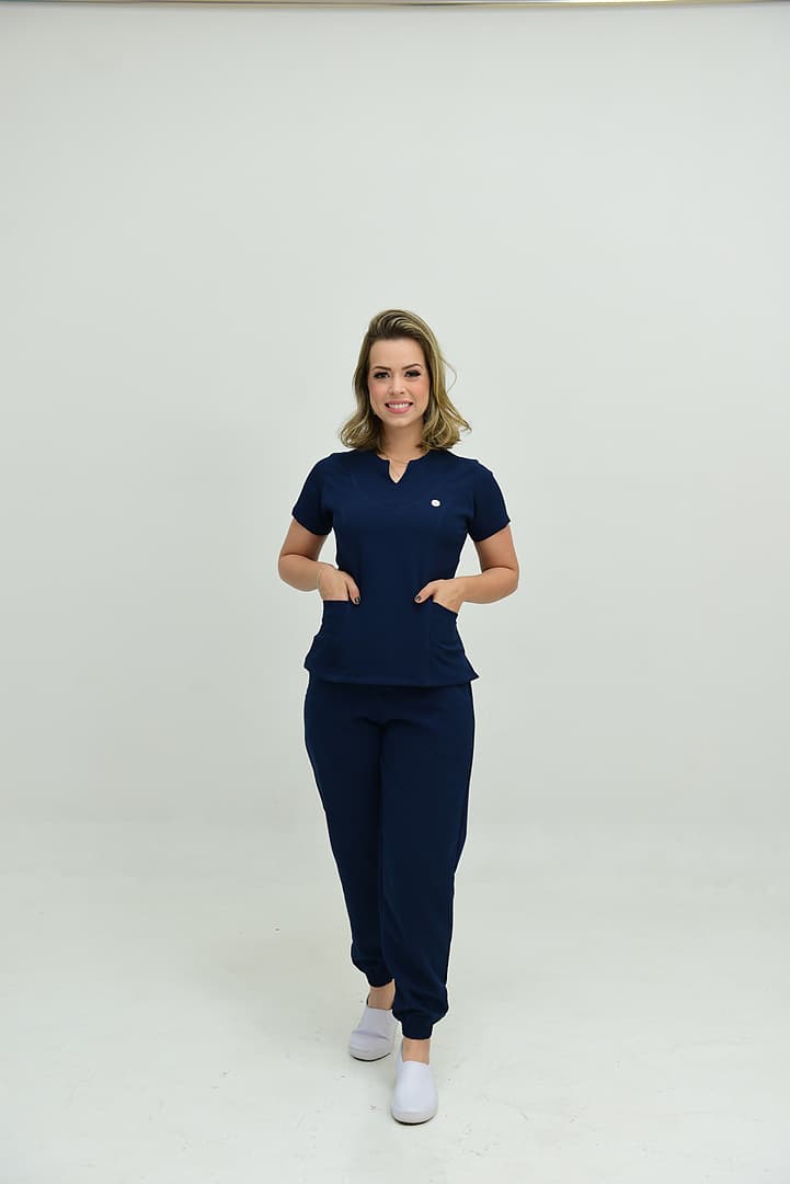 Jaleco Conjunto Scrub Feminino - Jaleca Areia
