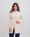 Jaleco Slim Elastex Feminino - Jaleca - Palha, GG