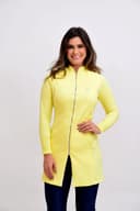 Jaleco Slim Elastex Feminino - Jaleca - Amarelo, GG