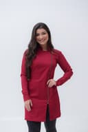 Jaleco Slim Feminino Lateral - Jaleca - Vinho, GG