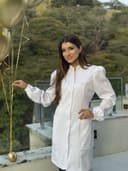 Jaleco Slim Gold Pala Feminino - Jaleca Branco