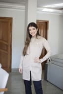 Jaleco Slim Pala Feminino - Jaleca - Areia, G