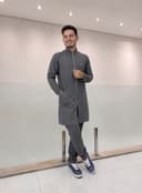 Jaleco Slim Tradicional Masculino - Jaleca - Chumbo, G1