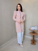 Jaleco Feminino Slim Dama Premium com Elastano - Jaleca - Rosê, G