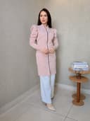 Jaleco Feminino Slim Dama Premium com Elastano - Jaleca - Rosê, PP