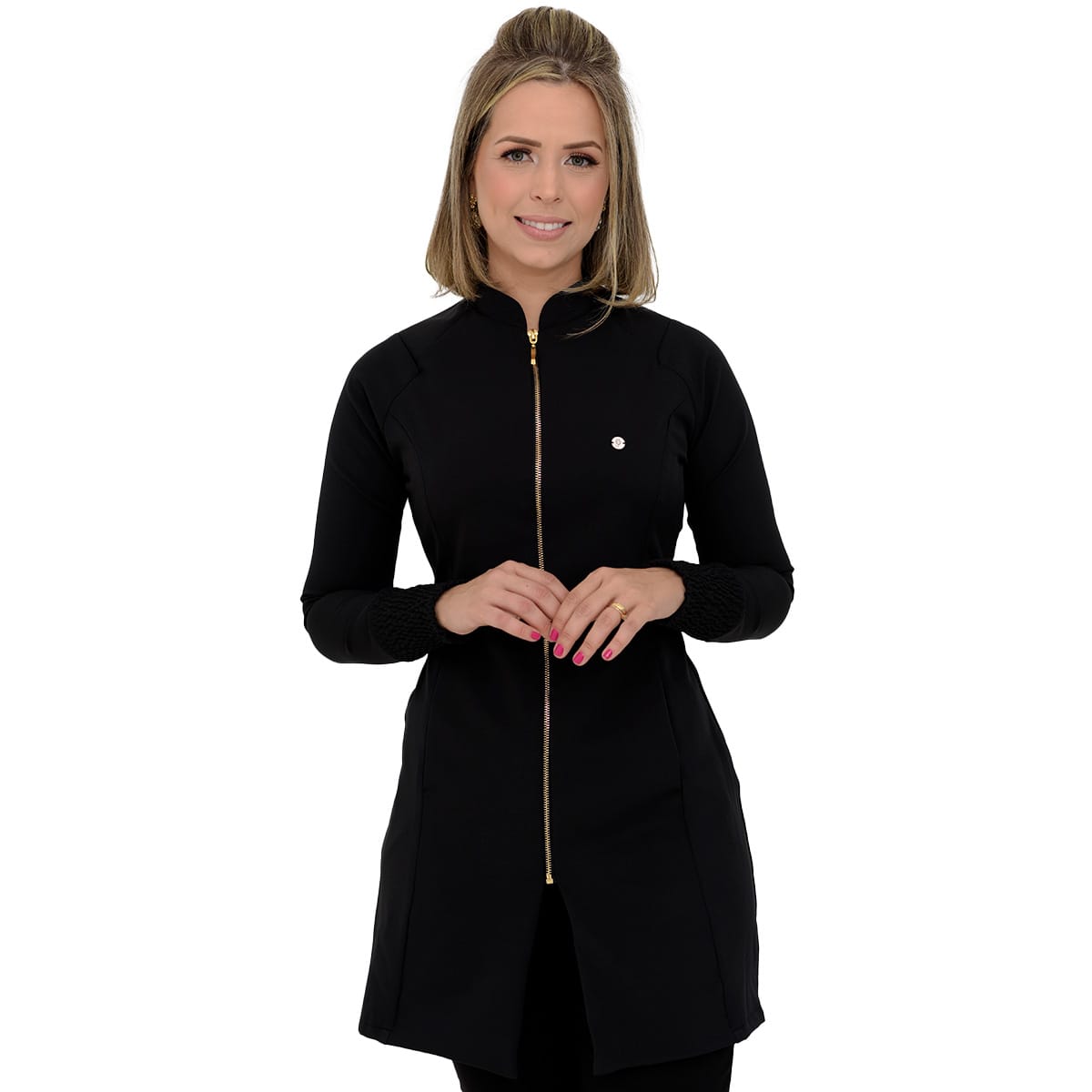 Jaleco Slim Elastex Feminino - Jaleca Amarelo