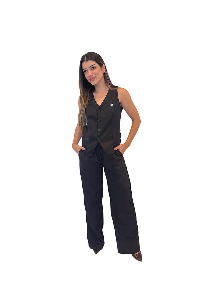 Jaleco Conjunto Executiva Feminino - Jaleca Areia
