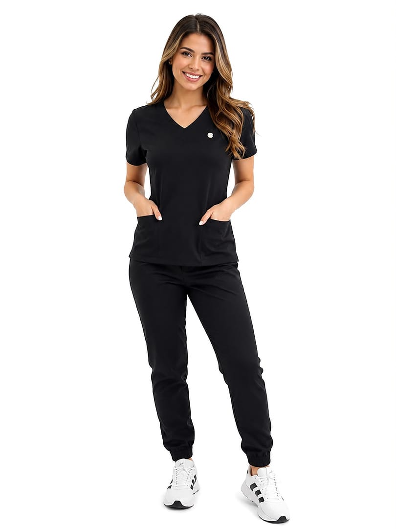 Jaleco Conjunto Scrub Class Feminino - Jaleca Marinho