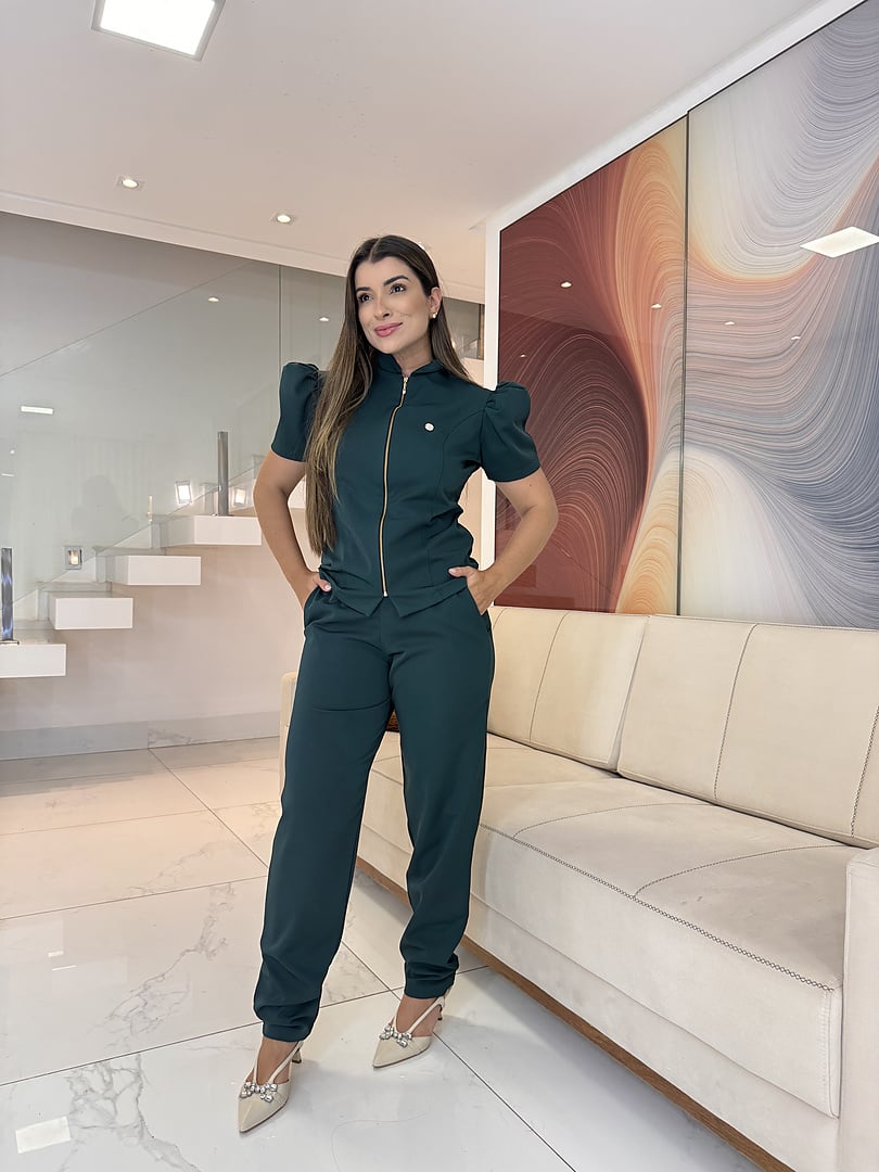 Jaleco Conjunto Princesa Nobre Feminino - Jaleca Marinho