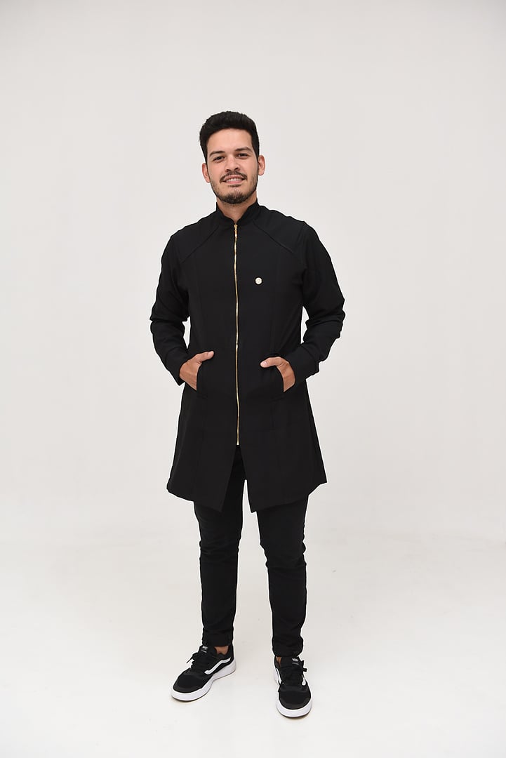 Jaleco Slim Moratty Masculino - Jaleca Branco