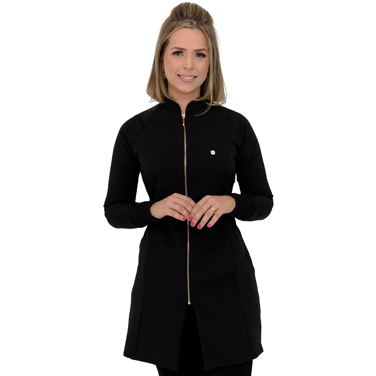 Jaleco Slim Elastex Feminino - Jaleca Amarelo