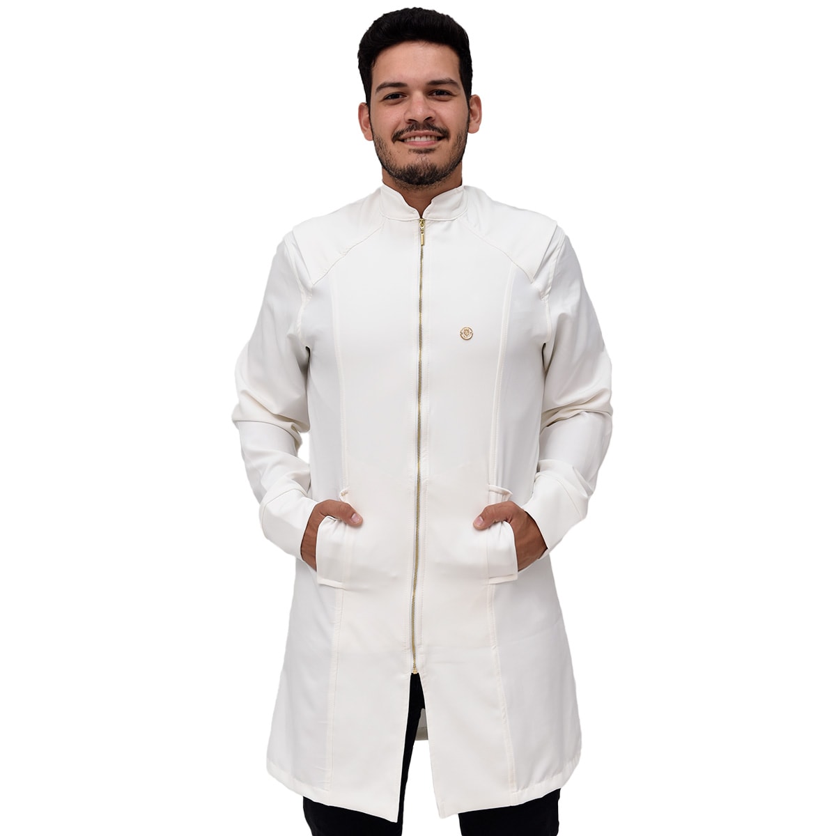 Jaleco Slim Moratty Masculino - Jaleca Branco