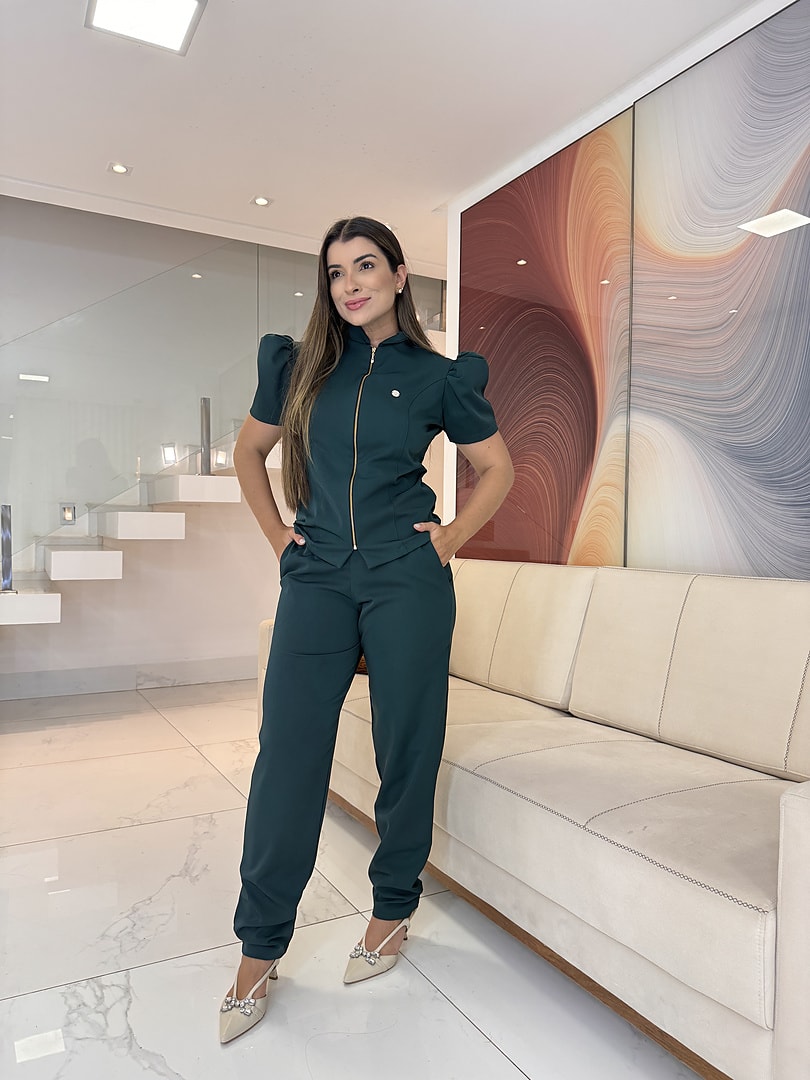Jaleco Conjunto Princesa Nobre Feminino - Jaleca Marinho