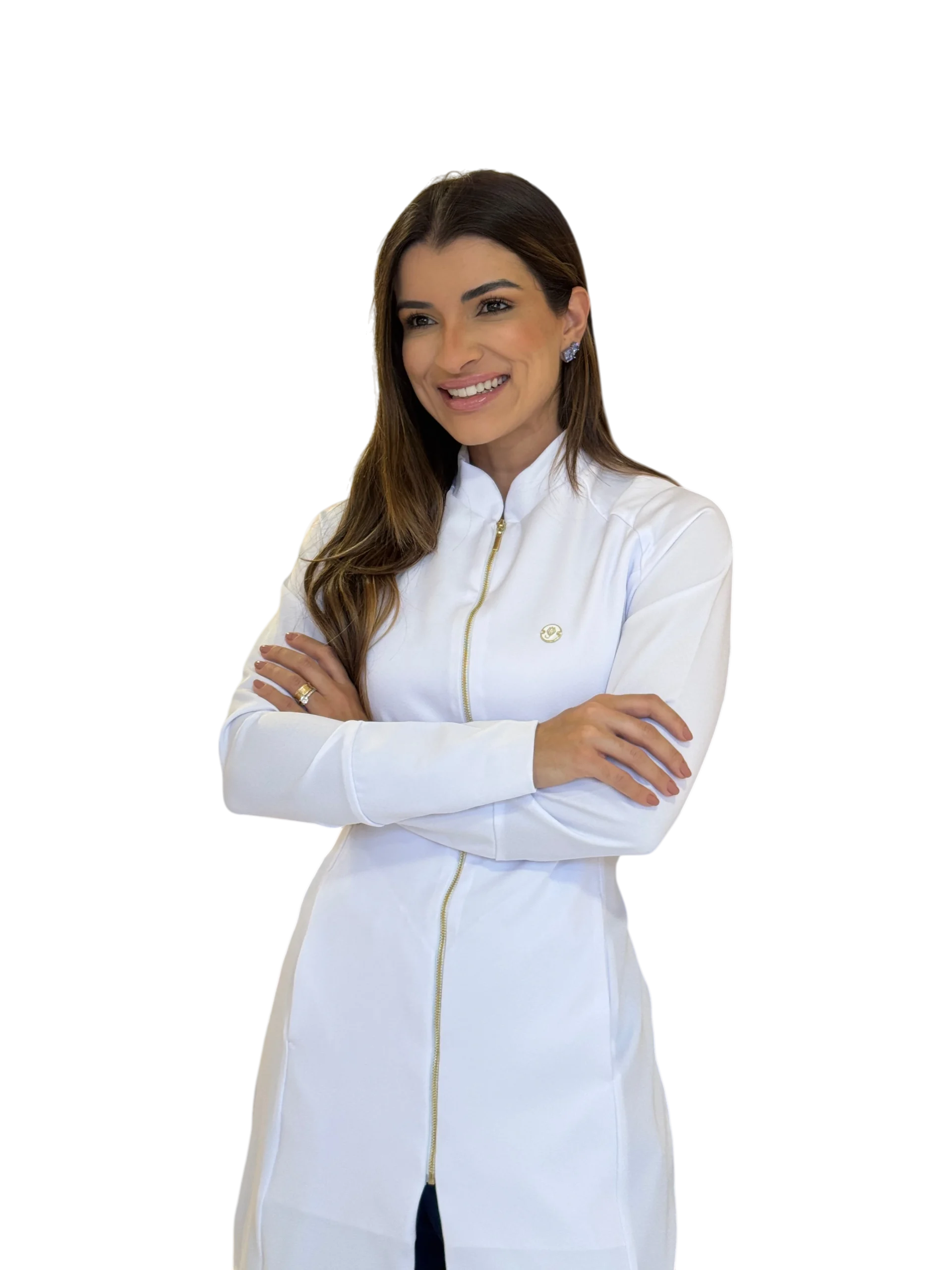 Jaleco Slim Tradicional Feminino - Jaleca Azul Bebê