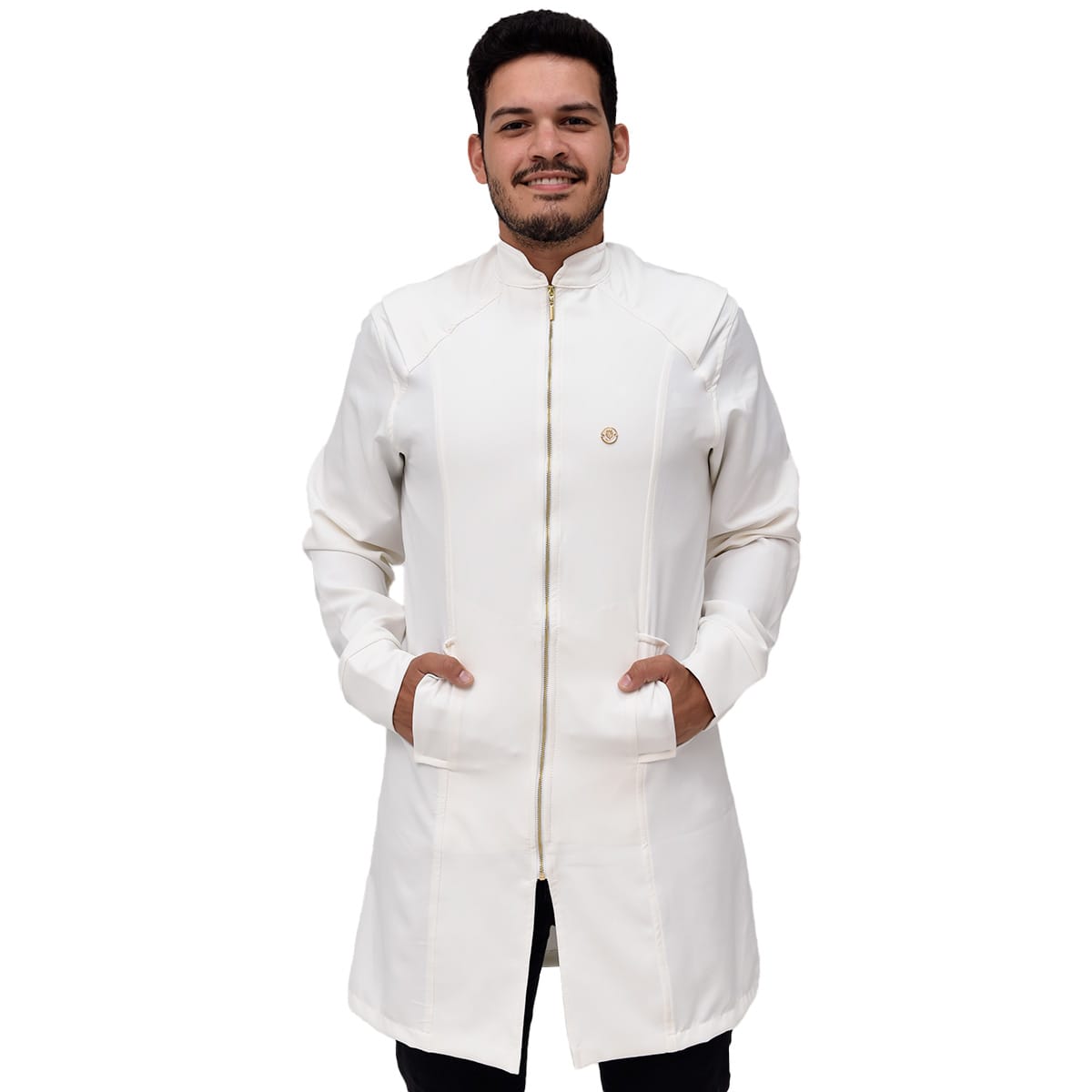Jaleco Slim Moratty Masculino - Jaleca Branco