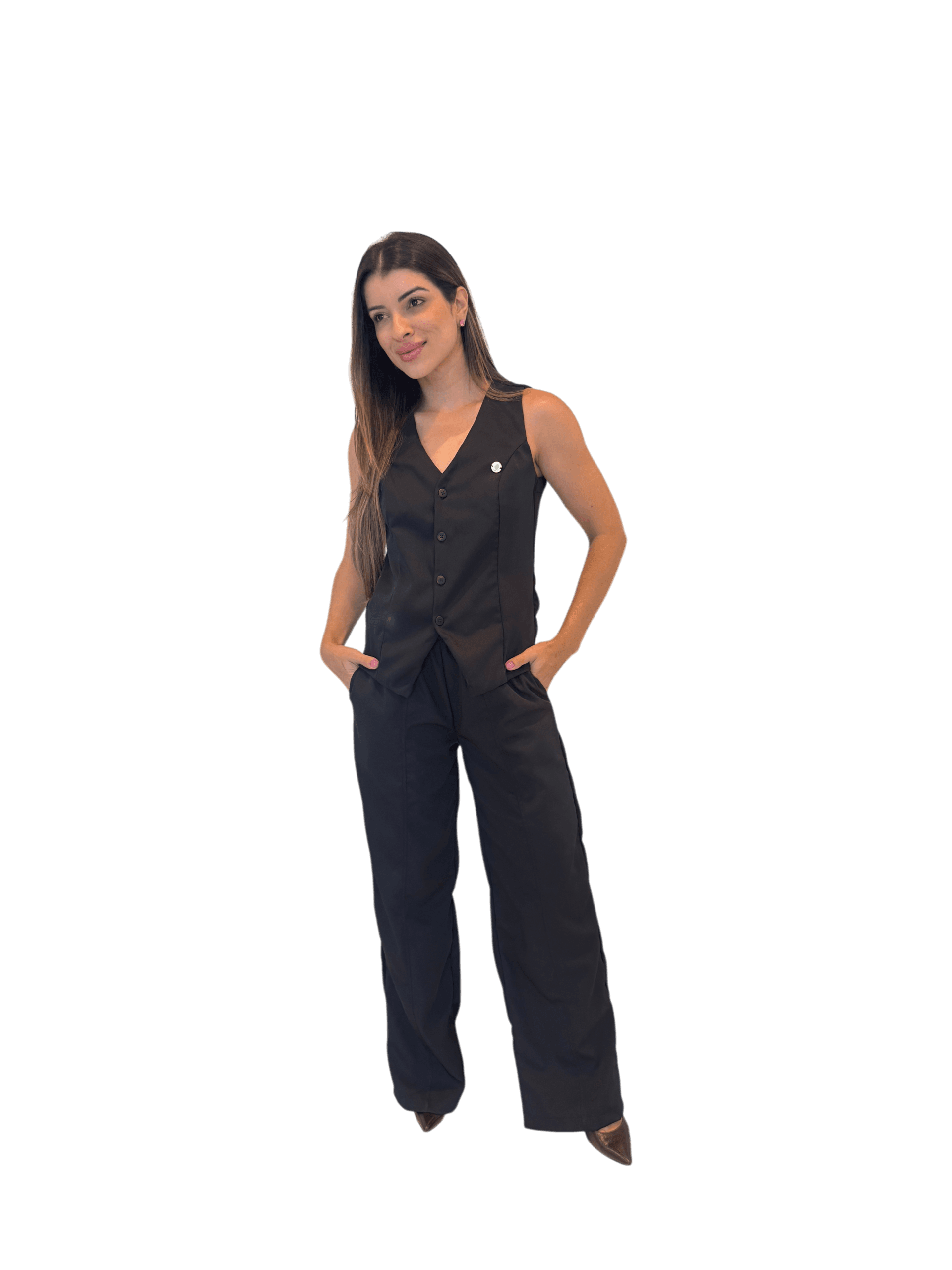 Jaleco Conjunto Executiva Feminino - Jaleca Areia