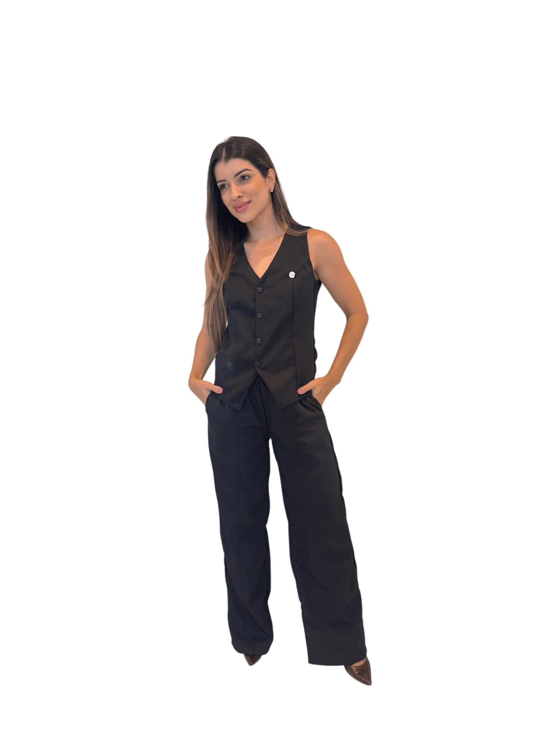 Jaleco Conjunto Executiva Feminino - Jaleca Areia