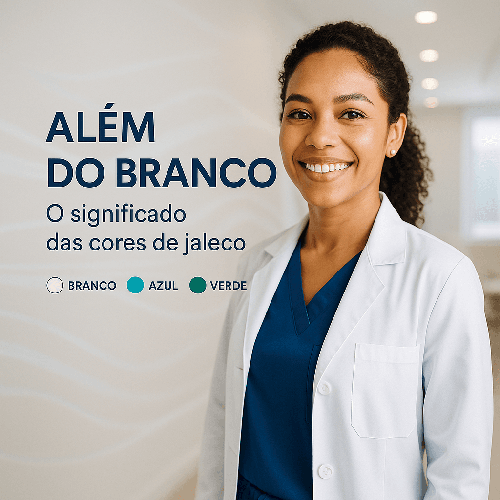 Além do Branco: O Verdadeiro Significado das Cores de Jaleco na Área da Saúde