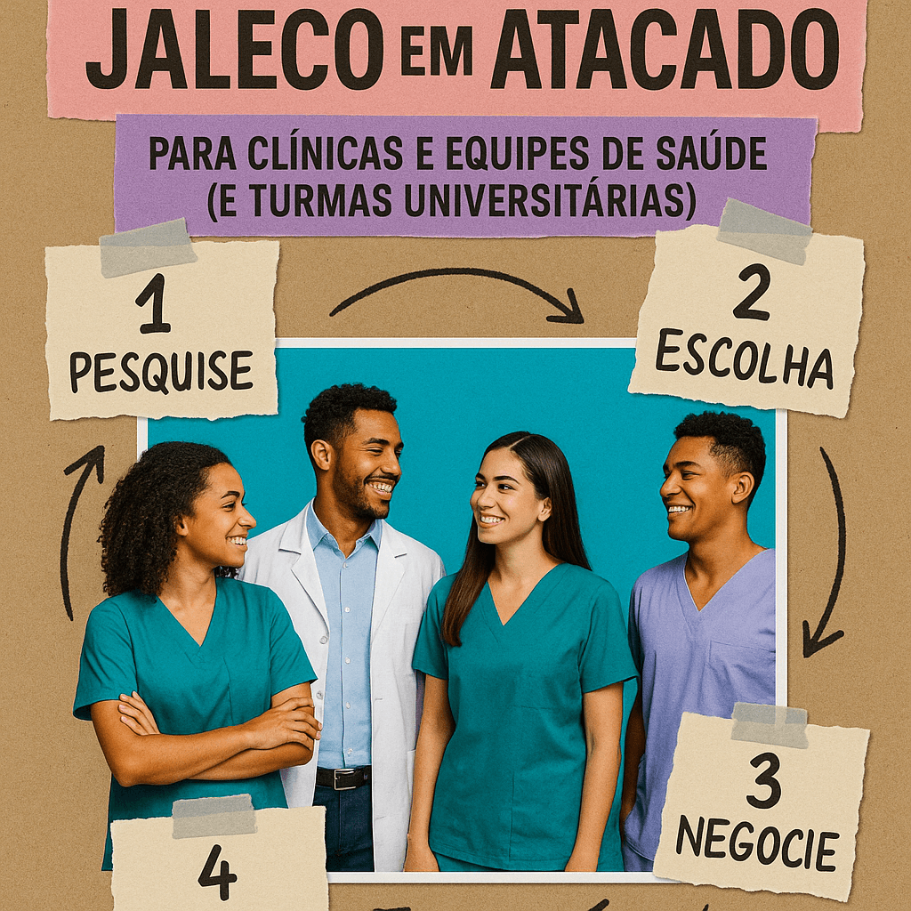 Guia Completo: Como Comprar Jaleco em Atacado para Clínicas e Equipes de Saúde (e Turmas Universitárias)