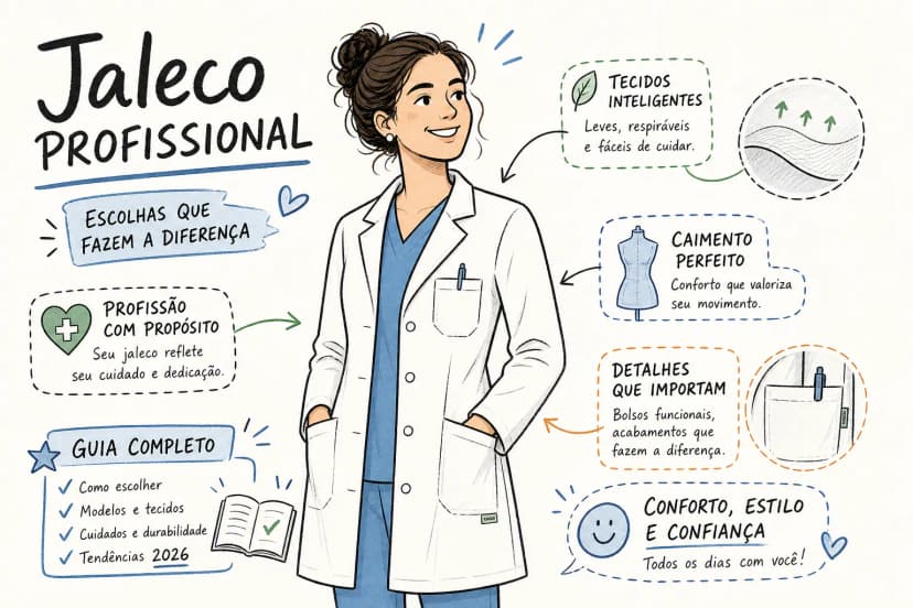 Guia Completo de Jaleco Profissional 2026
