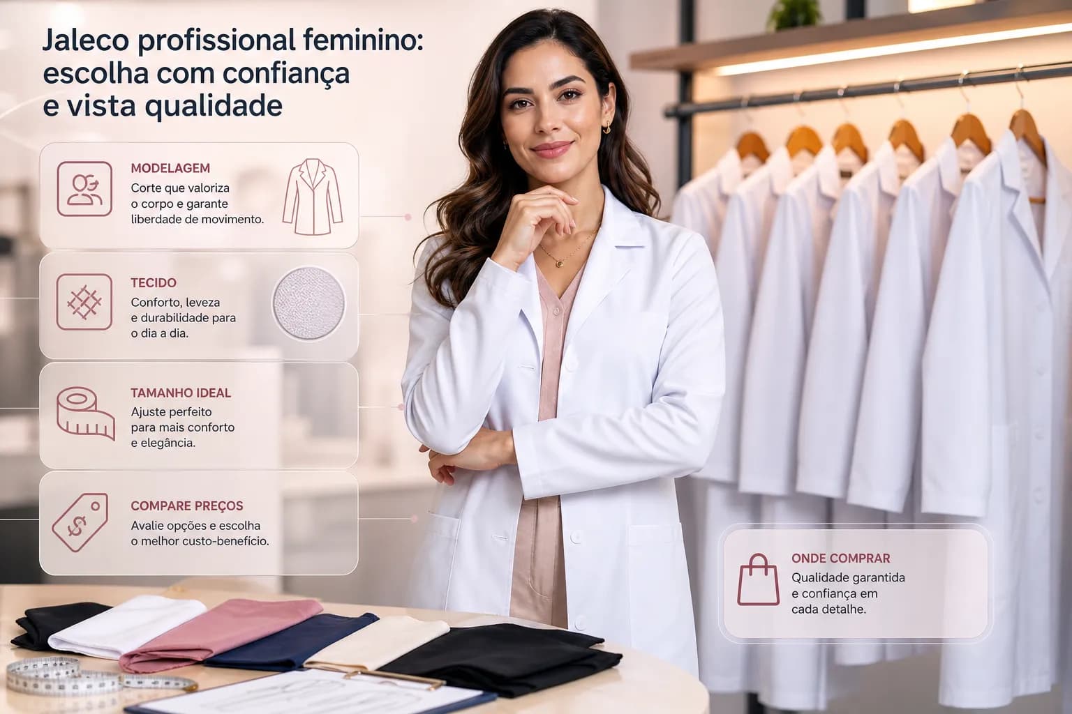 Jaleco Profissional Feminino: O Que Considerar Antes de Comprar