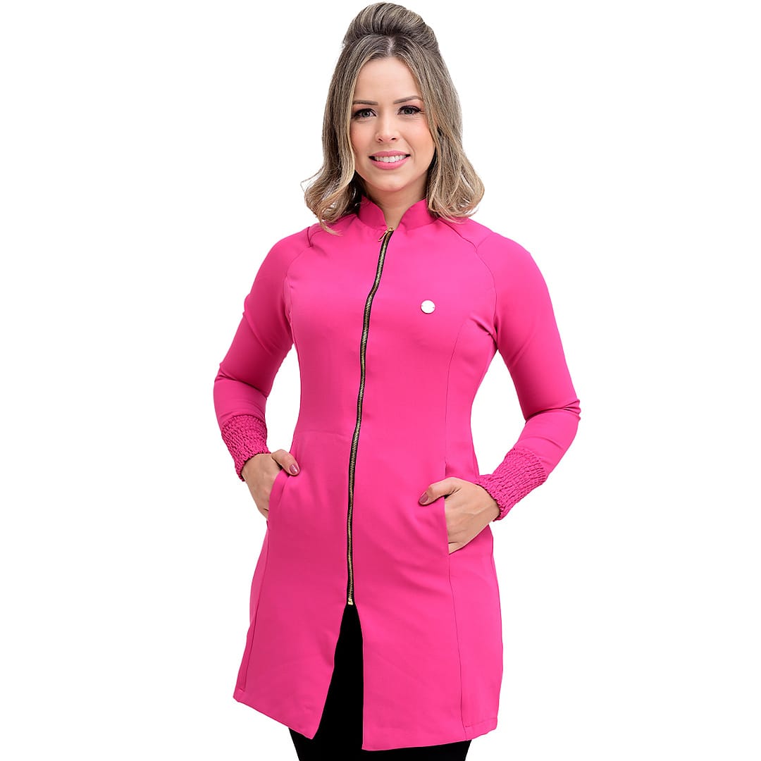 Jaleco Slim Elastex Feminino - Jaleca - Pink, P