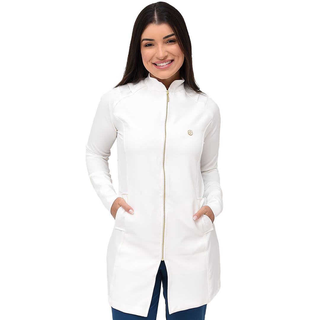 Jaleco Slim Moratty Feminino - Jaleca Branco