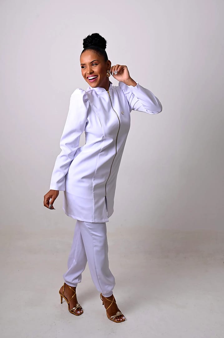 Jaleco Slim Princesa Feminino - Jaleca Branco