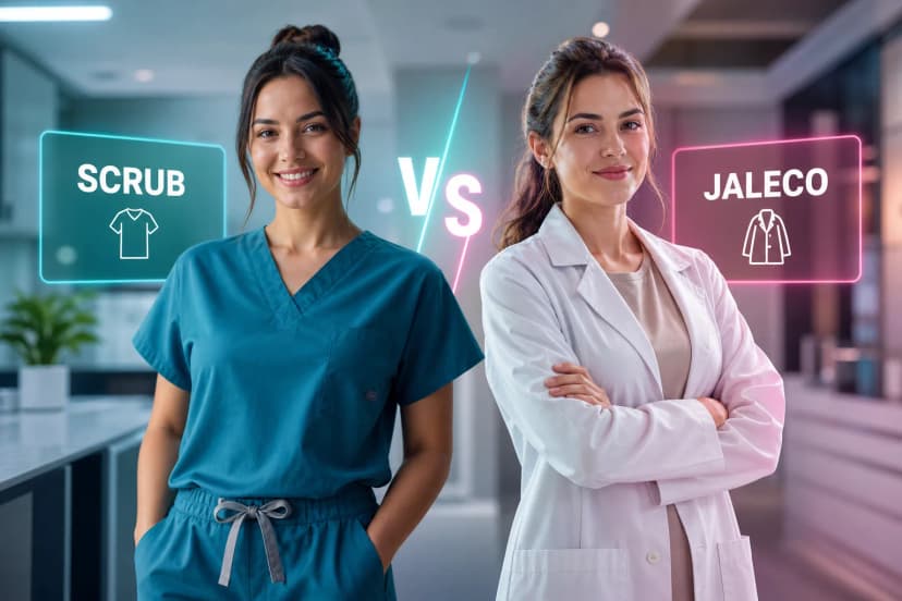 Scrub Feminino ou Jaleco: Qual Uniforme Escolher?