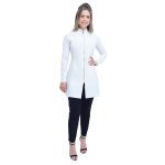 Jaleco Slim Feminino De Zíper Central Várias Cores - Jaleca